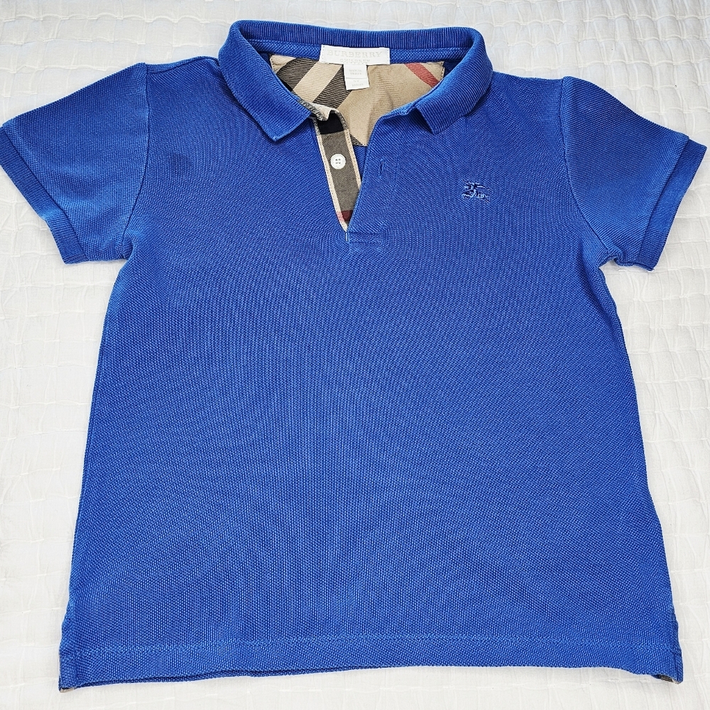 Burberry Kids Blue Polo Shirt